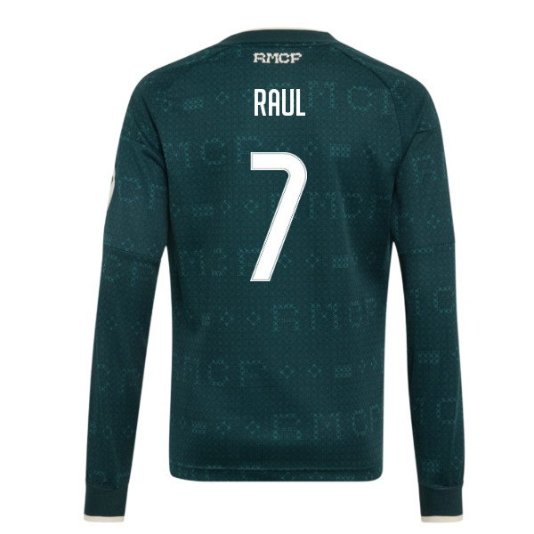 2026-2027 Real Madrid Away Long Sleeve Shirt (Kids) (Raul 7)