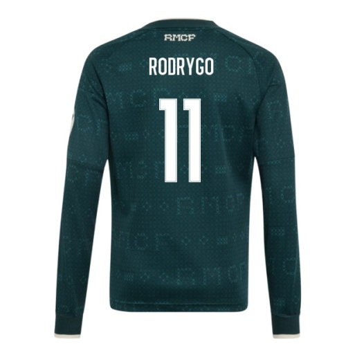 2026-2027 Real Madrid Away Long Sleeve Shirt (Kids) (Rodrygo 11)