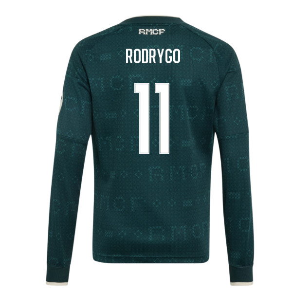 2026-2027 Real Madrid Away Long Sleeve Shirt (Kids) (Rodrygo 11)