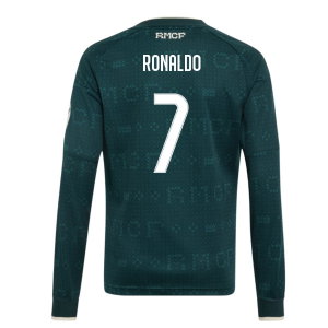 2026-2027 Real Madrid Away Long Sleeve Shirt (Kids) (Ronaldo 7)