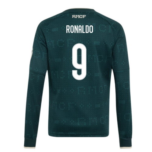 2026-2027 Real Madrid Away Long Sleeve Shirt (Kids) (Ronaldo 9)