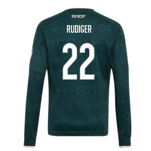 2026-2027 Real Madrid Away Long Sleeve Shirt (Kids) (Rudiger 22)