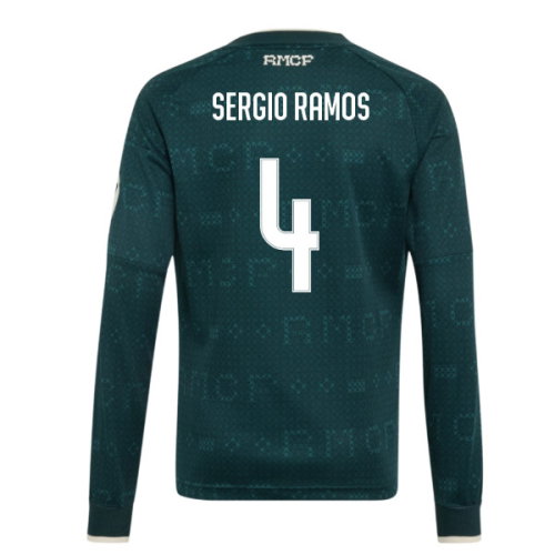 2026-2027 Real Madrid Away Long Sleeve Shirt (Kids) (Sergio Ramos 4)