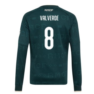 2026-2027 Real Madrid Away Long Sleeve Shirt (Kids) (Valverde 8)