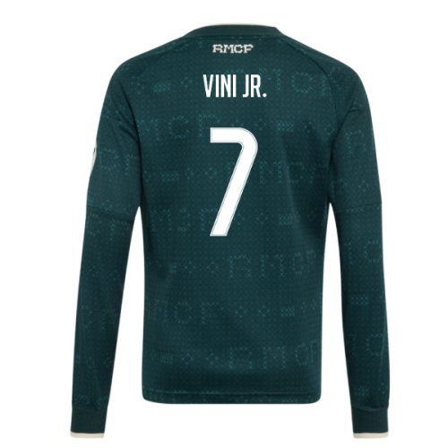 2026-2027 Real Madrid Away Long Sleeve Shirt (Kids) (Vini Jr. 7)
