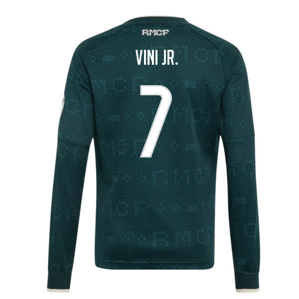 2026-2027 Real Madrid Away Long Sleeve Shirt (Kids) (Vini Jr. 7)