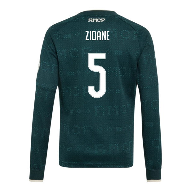 2026-2027 Real Madrid Away Long Sleeve Shirt (Kids) (Zidane 5)