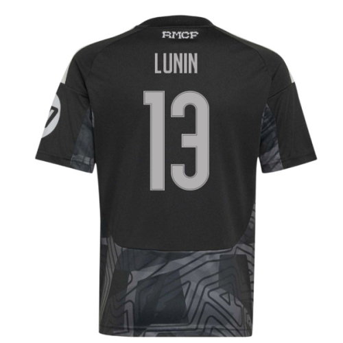2026-2027 Real Madrid Home Goalkeeper Shirt (Black) - Kids (Lunin 13)