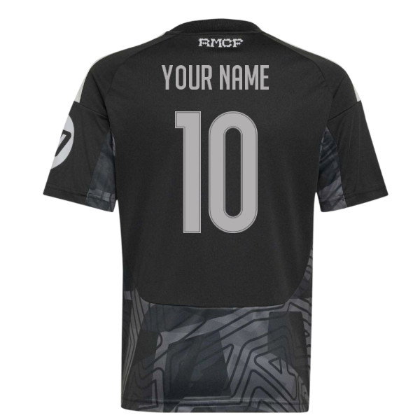 2026-2027 Real Madrid Home Goalkeeper Shirt (Black) - Kids (Your Name)