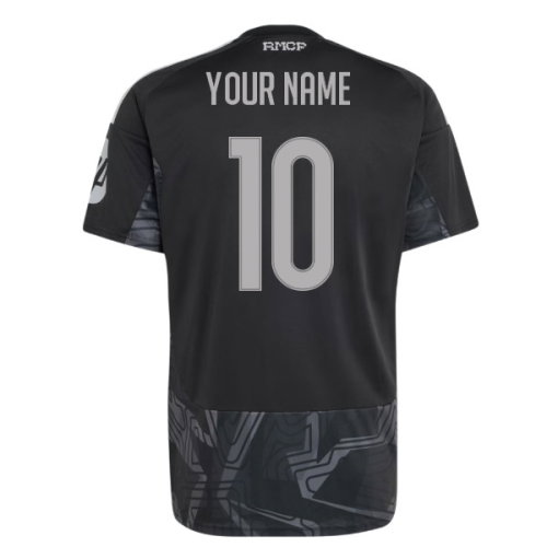 2026-2027 Real Madrid Home Goalkeeper Shirt (Black) (Your Name)