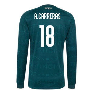 2026-2027 Real Madrid Long Sleeve Away Shirt (A.Carreras 18)