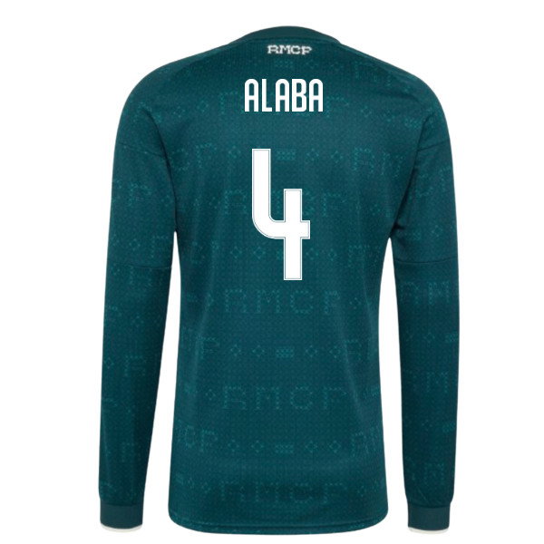 2026-2027 Real Madrid Long Sleeve Away Shirt (Alaba 4)