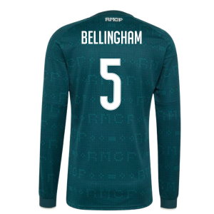 2026-2027 Real Madrid Long Sleeve Away Shirt (Bellingham 5)