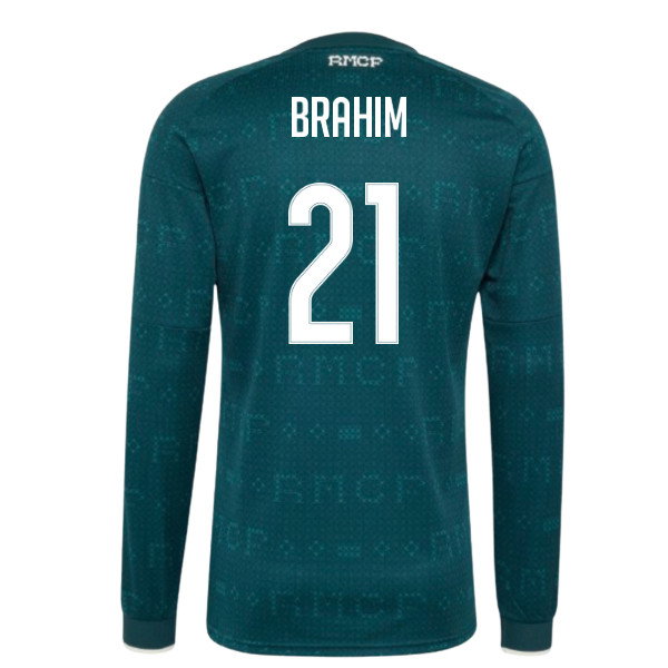 2026-2027 Real Madrid Long Sleeve Away Shirt (Brahim 21)