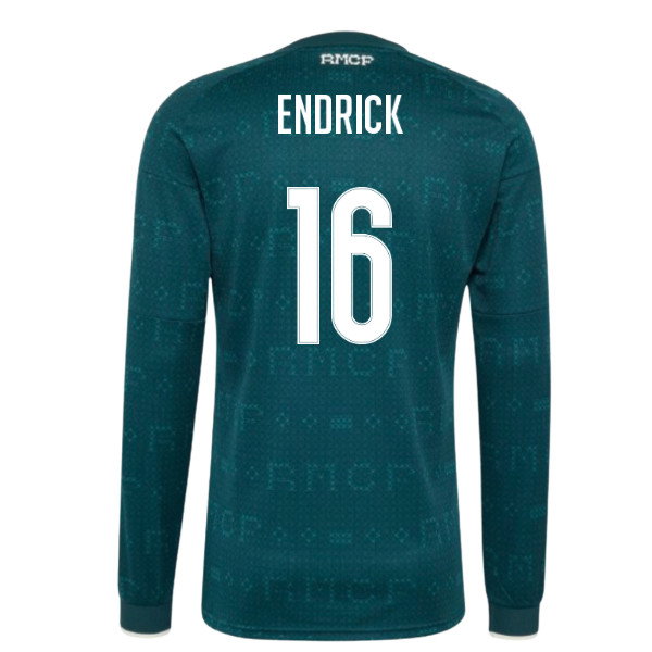 2026-2027 Real Madrid Long Sleeve Away Shirt (Endrick 16)