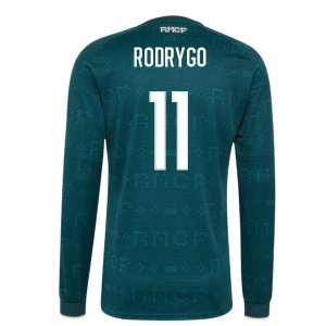 2026-2027 Real Madrid Long Sleeve Away Shirt (Rodrygo 11)