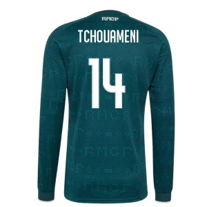 2026-2027 Real Madrid Long Sleeve Away Shirt (Tchouameni 14)