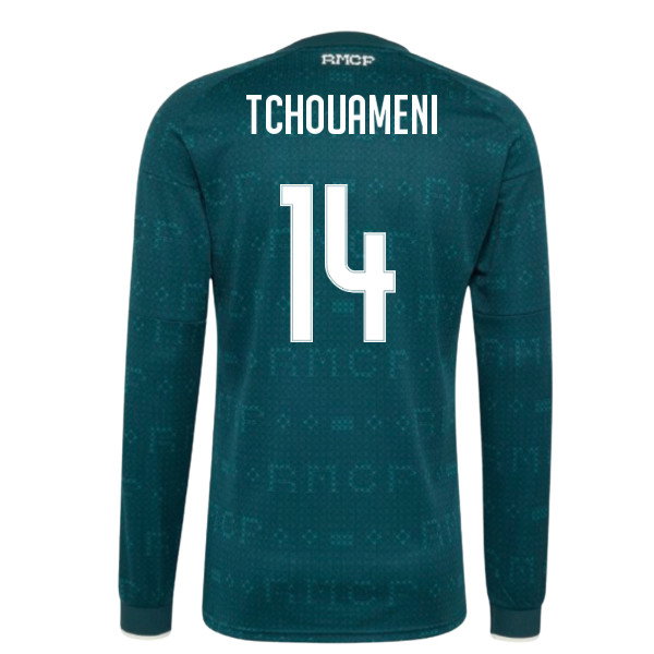 2026-2027 Real Madrid Long Sleeve Away Shirt (Tchouameni 14)