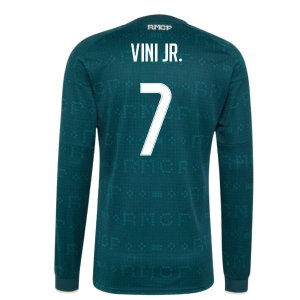 2026-2027 Real Madrid Long Sleeve Away Shirt (Vini Jr. 7)