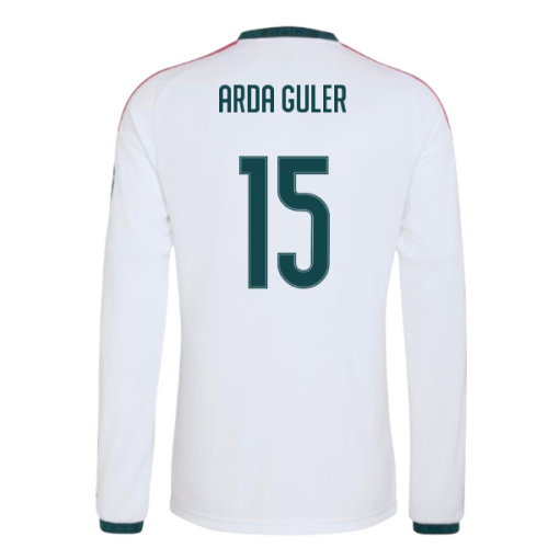2026-2027 Real Madrid Long Sleeve Home Shirt (Arda Guler 15)