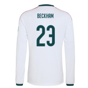 2026-2027 Real Madrid Long Sleeve Home Shirt (Beckham 23)