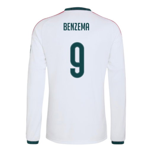 2026-2027 Real Madrid Long Sleeve Home Shirt (Benzema 9)