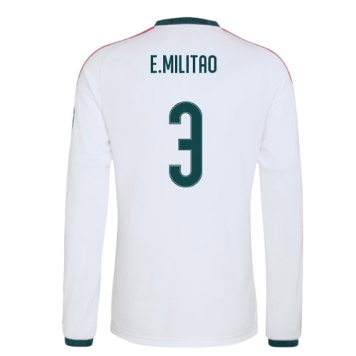 2026-2027 Real Madrid Long Sleeve Home Shirt (E.Militao 3)