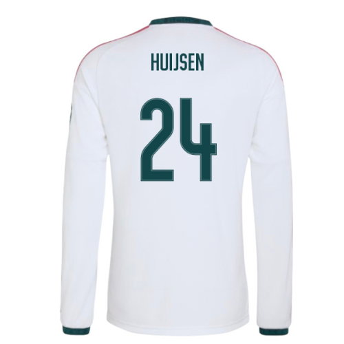 2026-2027 Real Madrid Long Sleeve Home Shirt (Huijsen 24)