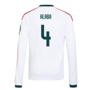 2026-2027 Real Madrid Long Sleeve Home Shirt (Kids) (Alaba 4)