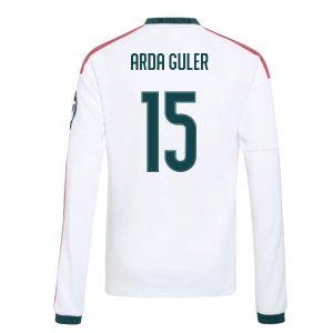 2026-2027 Real Madrid Long Sleeve Home Shirt (Kids) (Arda Guler 15)