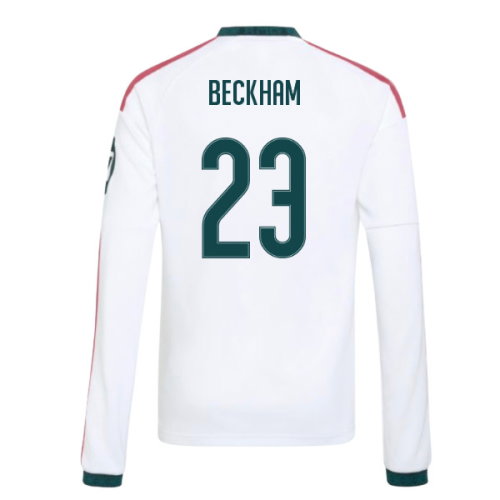 2026-2027 Real Madrid Long Sleeve Home Shirt (Kids) (Beckham 23)