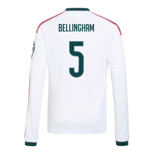 2026-2027 Real Madrid Long Sleeve Home Shirt (Kids) (Bellingham 5)