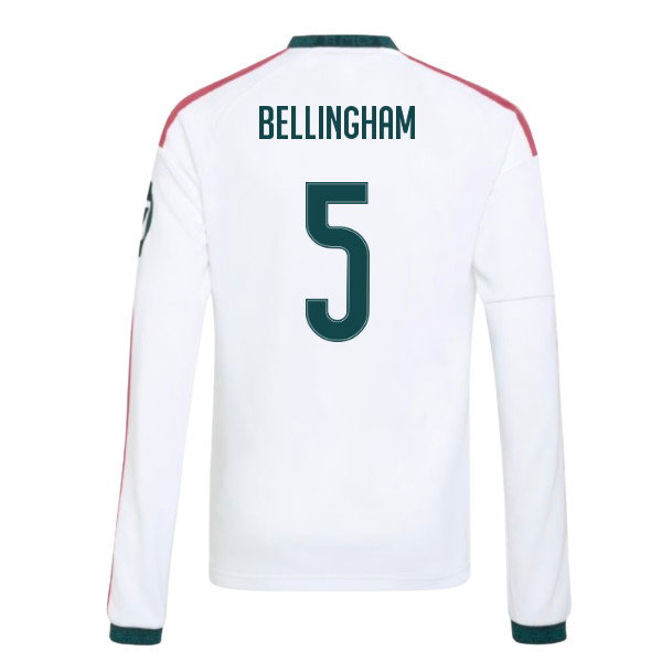 2026-2027 Real Madrid Long Sleeve Home Shirt (Kids) (Bellingham 5)