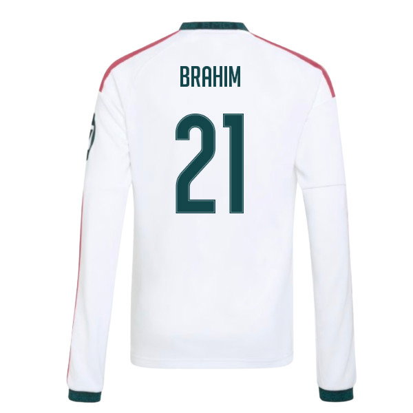 2026-2027 Real Madrid Long Sleeve Home Shirt (Kids) (Brahim 21)