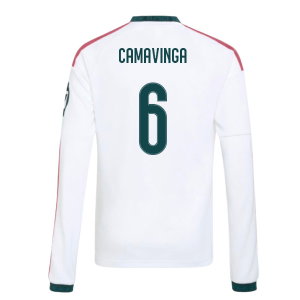 2026-2027 Real Madrid Long Sleeve Home Shirt (Kids) (Camavinga 6)