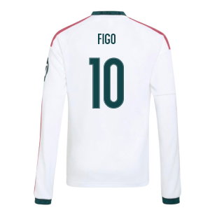 2026-2027 Real Madrid Long Sleeve Home Shirt (Kids) (Figo 10)