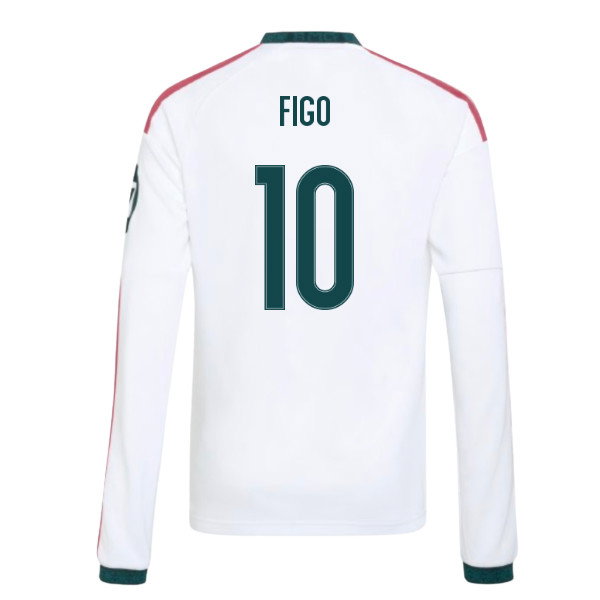 2026-2027 Real Madrid Long Sleeve Home Shirt (Kids) (Figo 10)