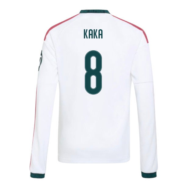 2026-2027 Real Madrid Long Sleeve Home Shirt (Kids) (Kaka 8)