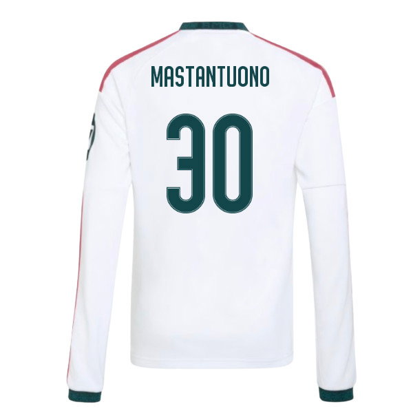 2026-2027 Real Madrid Long Sleeve Home Shirt (Kids) (Mastantuono 30)