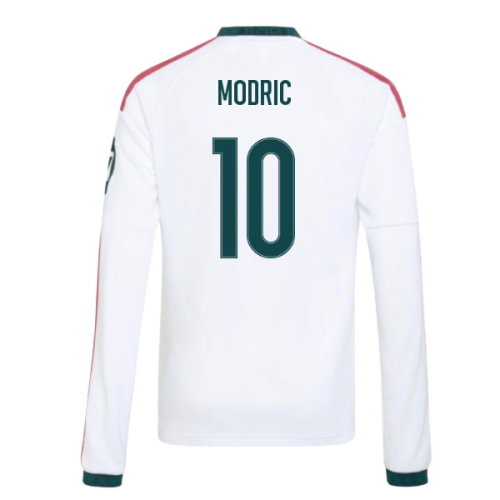 2026-2027 Real Madrid Long Sleeve Home Shirt (Kids) (Modric 10)