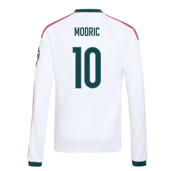 2026-2027 Real Madrid Long Sleeve Home Shirt (Kids) (Modric 10)