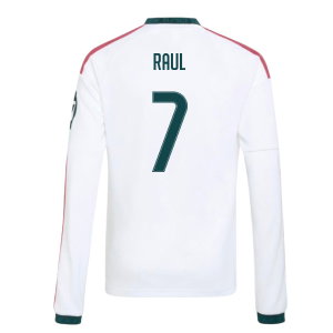 2026-2027 Real Madrid Long Sleeve Home Shirt (Kids) (Raul 7)