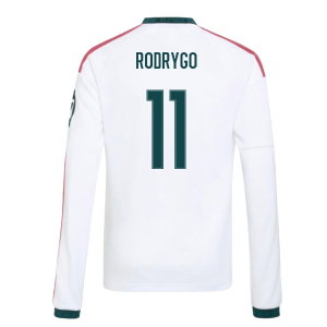 2026-2027 Real Madrid Long Sleeve Home Shirt (Kids) (Rodrygo 11)