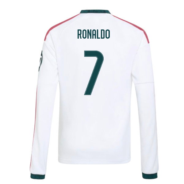 2026-2027 Real Madrid Long Sleeve Home Shirt (Kids) (Ronaldo 7)