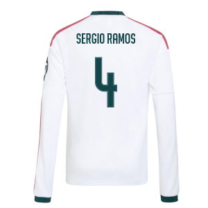 2026-2027 Real Madrid Long Sleeve Home Shirt (Kids) (Sergio Ramos 4)
