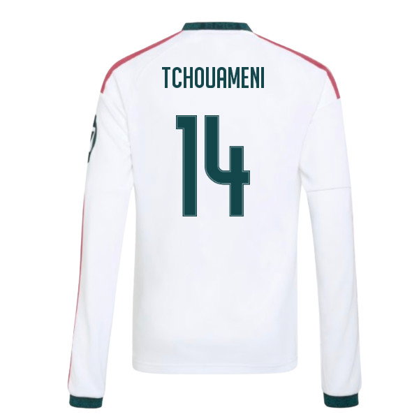 2026-2027 Real Madrid Long Sleeve Home Shirt (Kids) (Tchouameni 14)