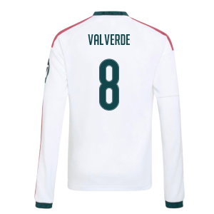 2026-2027 Real Madrid Long Sleeve Home Shirt (Kids) (Valverde 8)