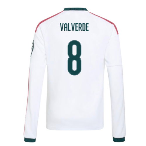 2026-2027 Real Madrid Long Sleeve Home Shirt (Kids) (Valverde 8)