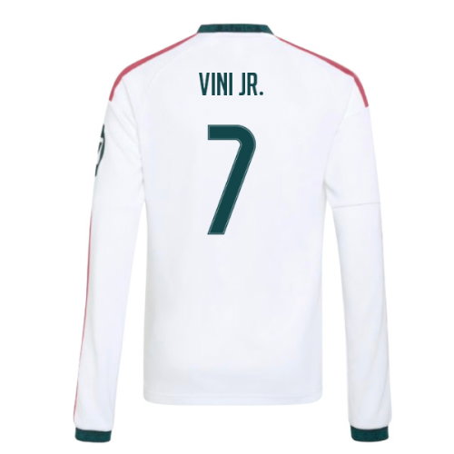 2026-2027 Real Madrid Long Sleeve Home Shirt (Kids) (Vini Jr. 7)