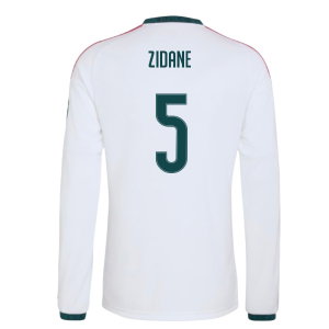 2026-2027 Real Madrid Long Sleeve Home Shirt (Zidane 5)